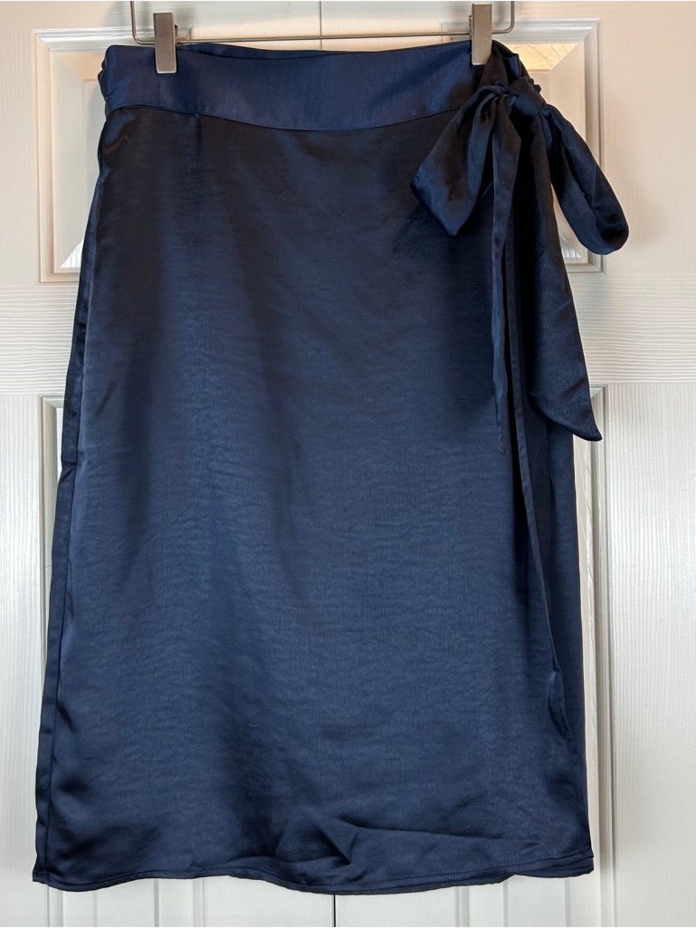 Urban Outfitters Wildfang Satin Wrap Midi Skirt